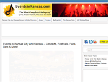 Tablet Screenshot of eventsinkansas.com